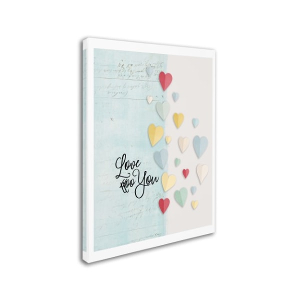 Marcee Duggar 'Love You Colorful Hearts' Canvas Art,24x32